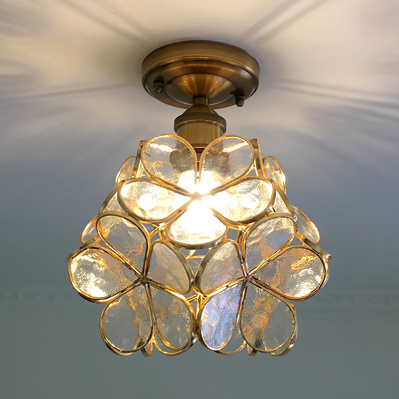 Retro Flower Ceiling Light | Colourful Vintage-Inspired PVC Flush Mount | Meowbutter