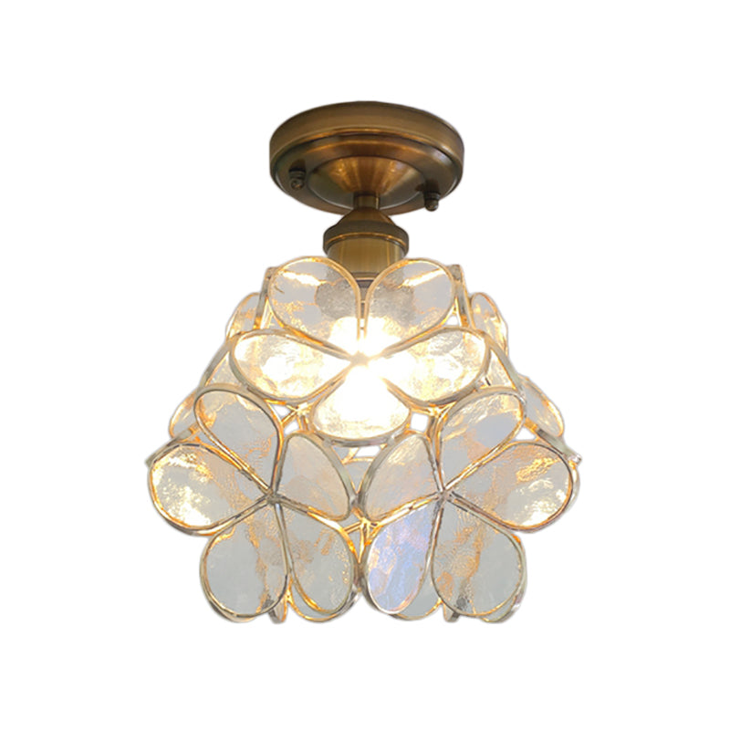 Retro Flower Ceiling Light | Colourful Vintage-Inspired PVC Flush Mount | Meowbutter