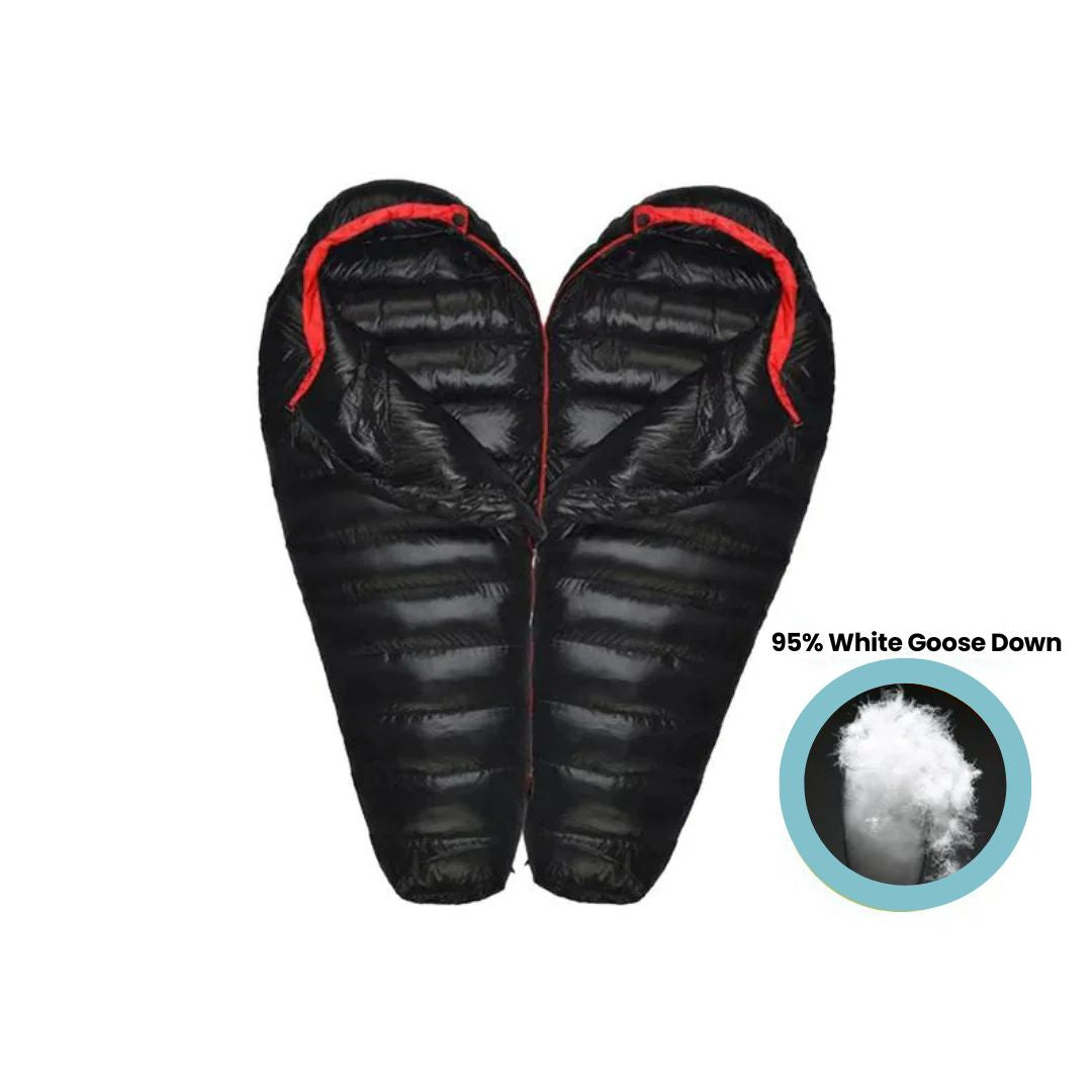 Saco-Cama de Penas - Nylon Ripstop 400T - Classificação -20°C - 5 Pesos - 5 Cores | meowbutter