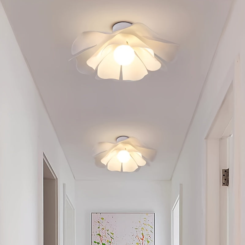 Lampada da soffitto a petali di rosa | Design moderno a fiore semi-incassato | Meowbutter