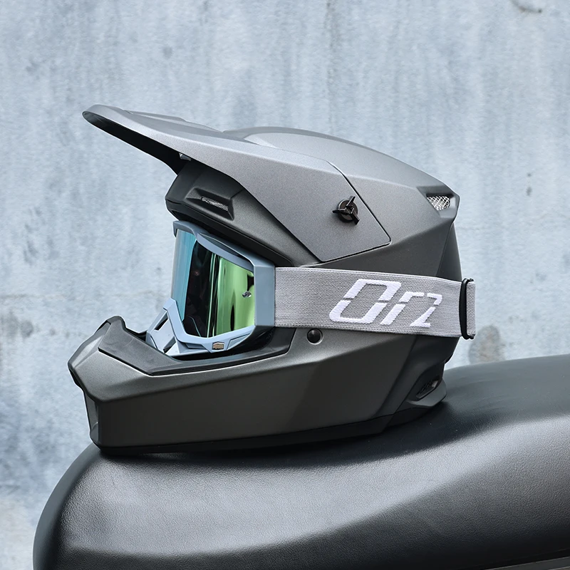 Casque intégral tout-terrain ORZ Motocross - Meowbutter