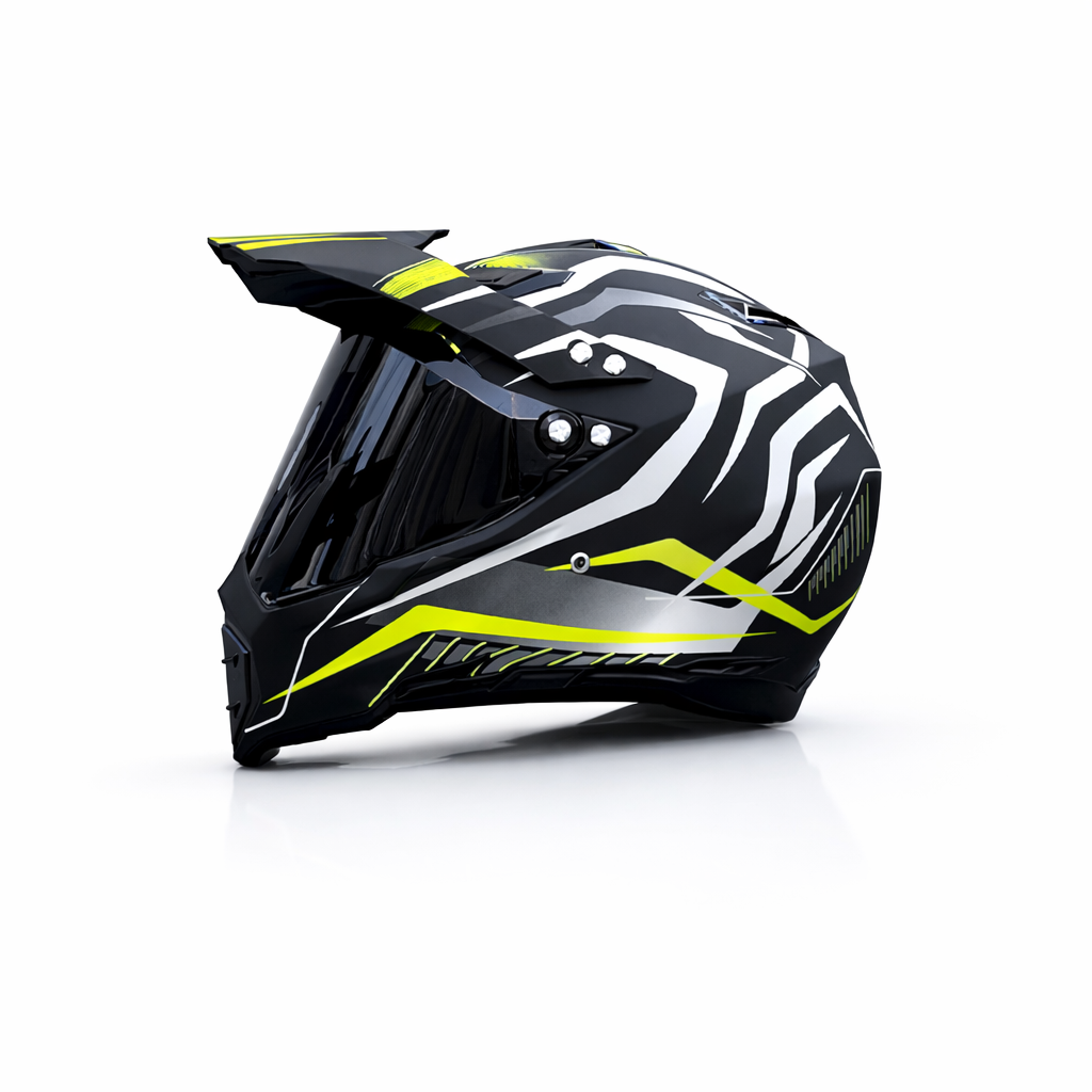 Casco Profesional de Motocross WLT-128 – Certificado DOT y ECE - Meowbutter