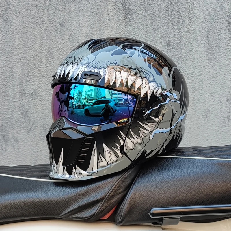 Shark Drak Street Fighter-hjälm - Meowbutter