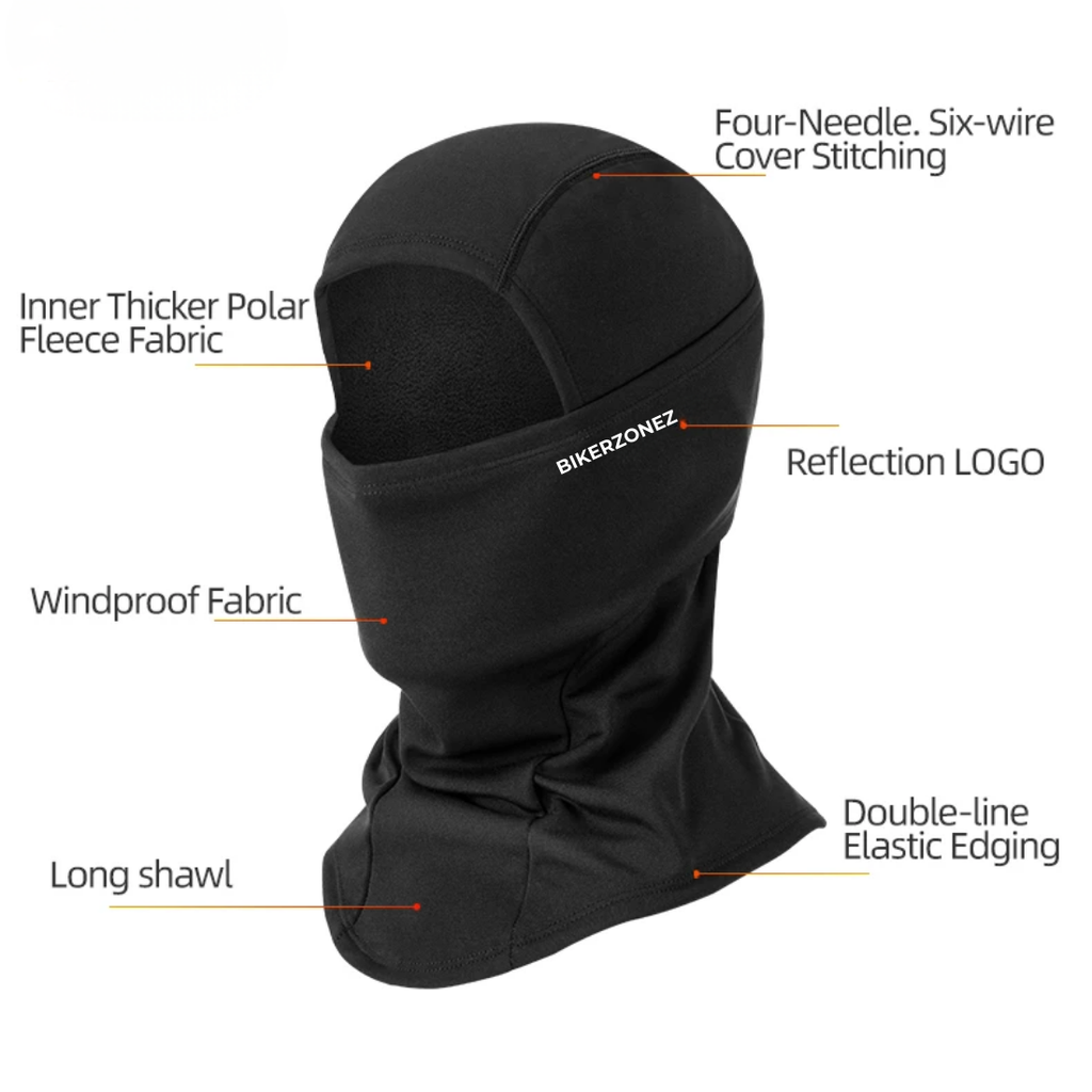 Balaclava Termica Invernale – Maschera Integrale Antivento in Pile per Moto, Ciclismo e Sport Invernali - Meowbutter