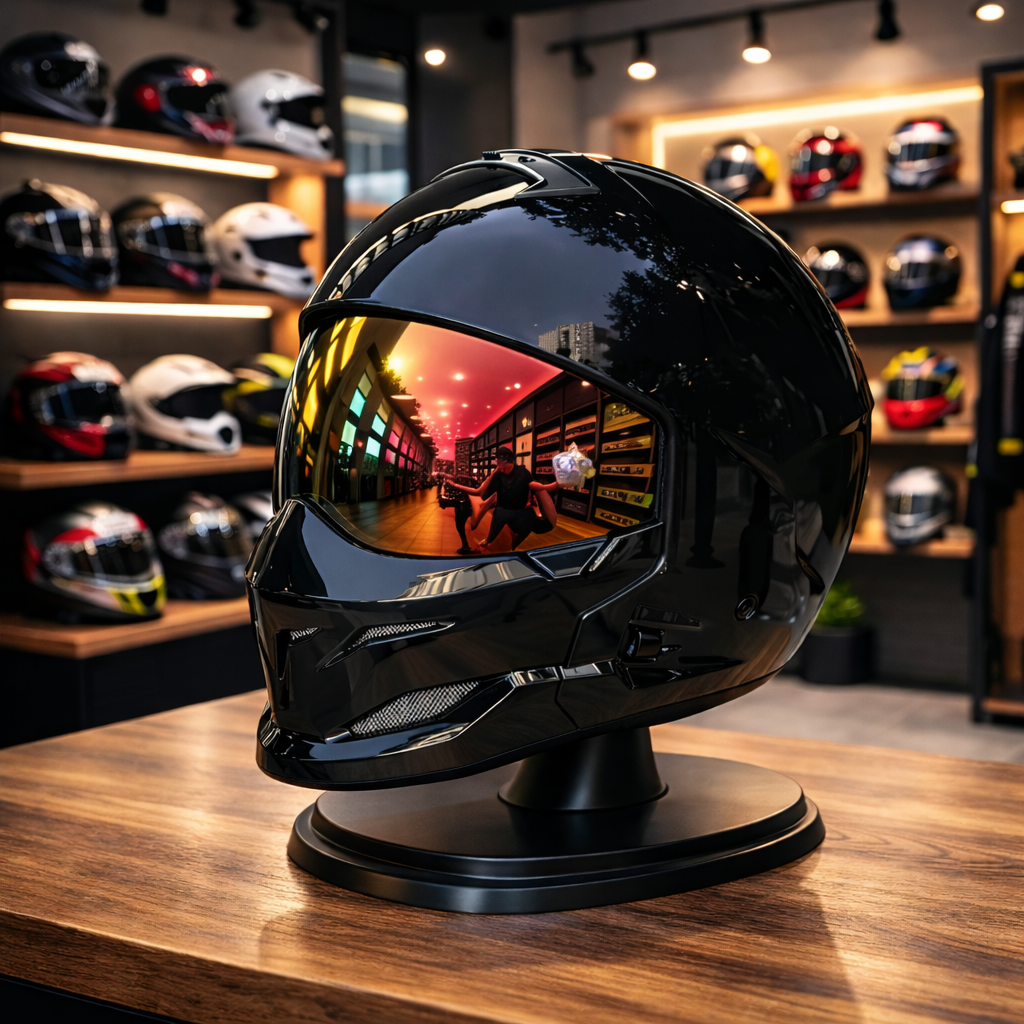 Casco de motocicleta unisex Scorpion Retro - Meowbutter