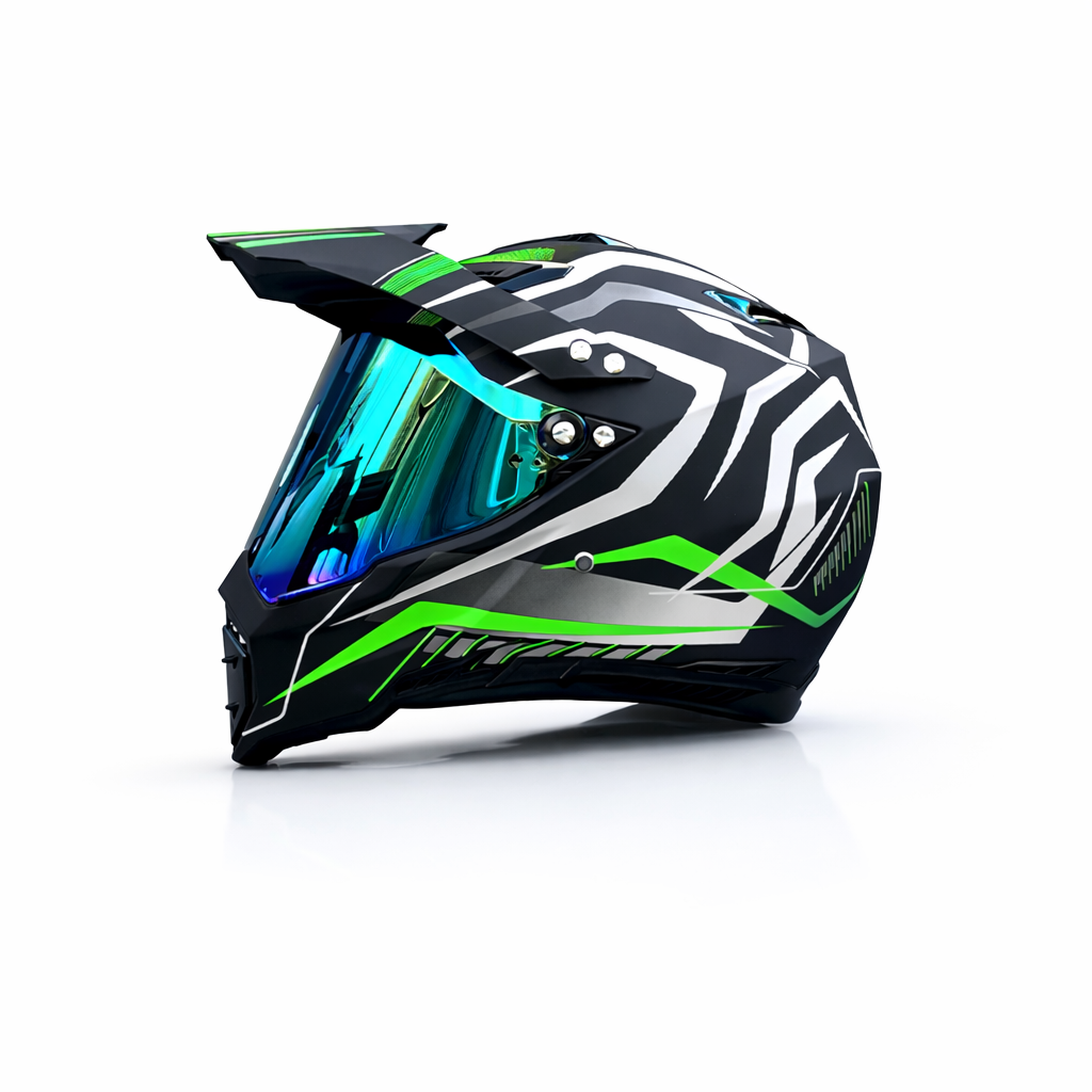 Casco Profesional de Motocross WLT-128 – Certificado DOT y ECE - Meowbutter