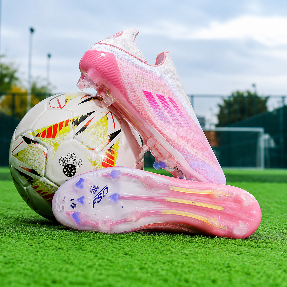 Scarpe da calcio per la Coppa del Mondo - tomaia rinforzata e resistente, vestibilità affusolata a taglio basso