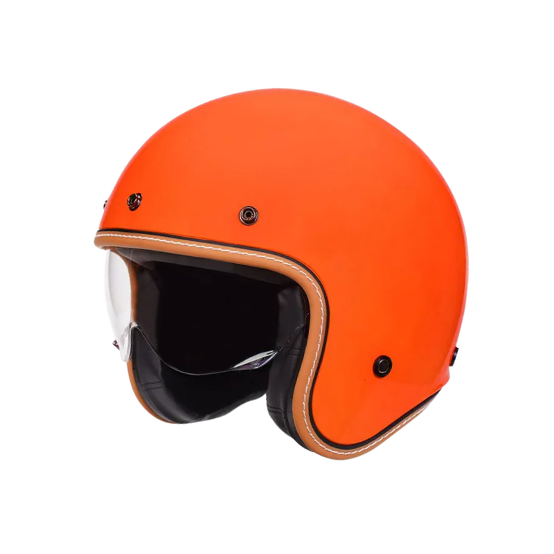 Minimalist Retro Open Face Motorcycle Helmet – DOT & ECE Certified | meowbutter