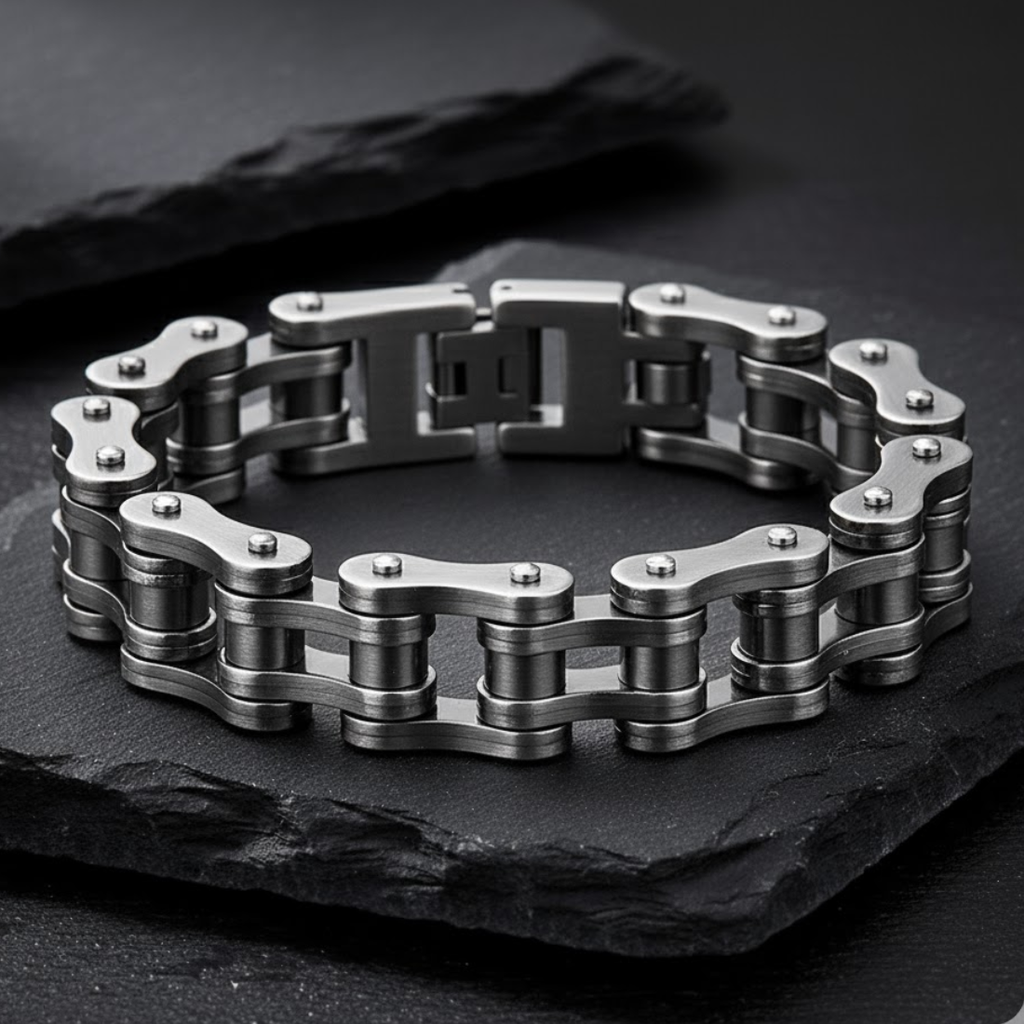 Bracciale Catena da Biker – Serie Acciaio Forgiato | meowbutter