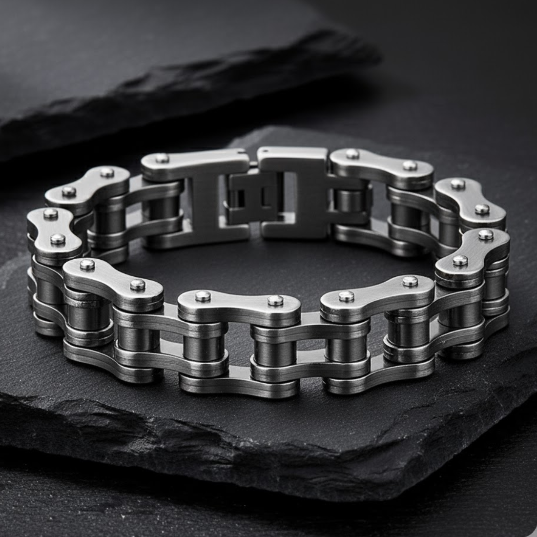Bracciale Catena da Biker – Serie Acciaio Forgiato | meowbutter