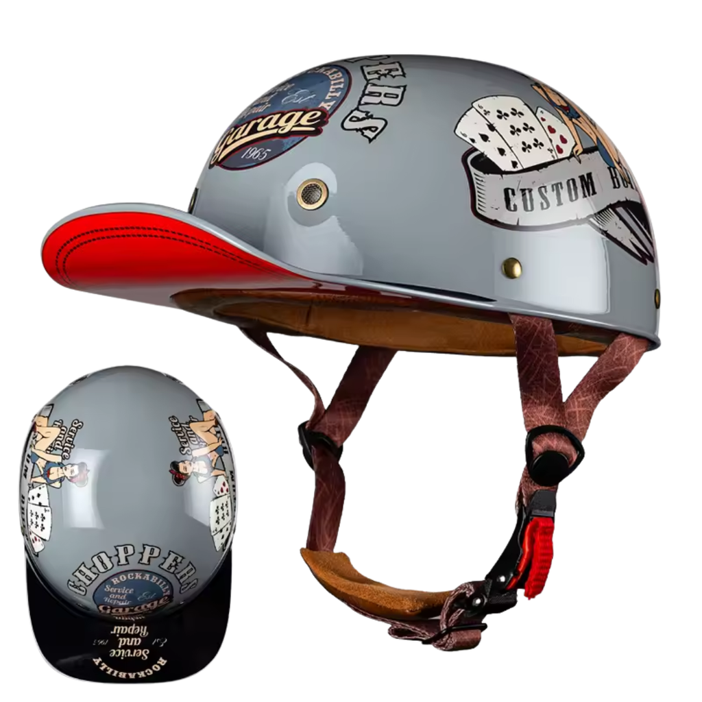 Casco Mezzo Retro Anni '90 – Stile Vintage da Strada - Meowbutter