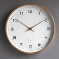 Scandinavian Wooden Wall Clock - Minimalist Design - Natural Wood Finish | meowbutter