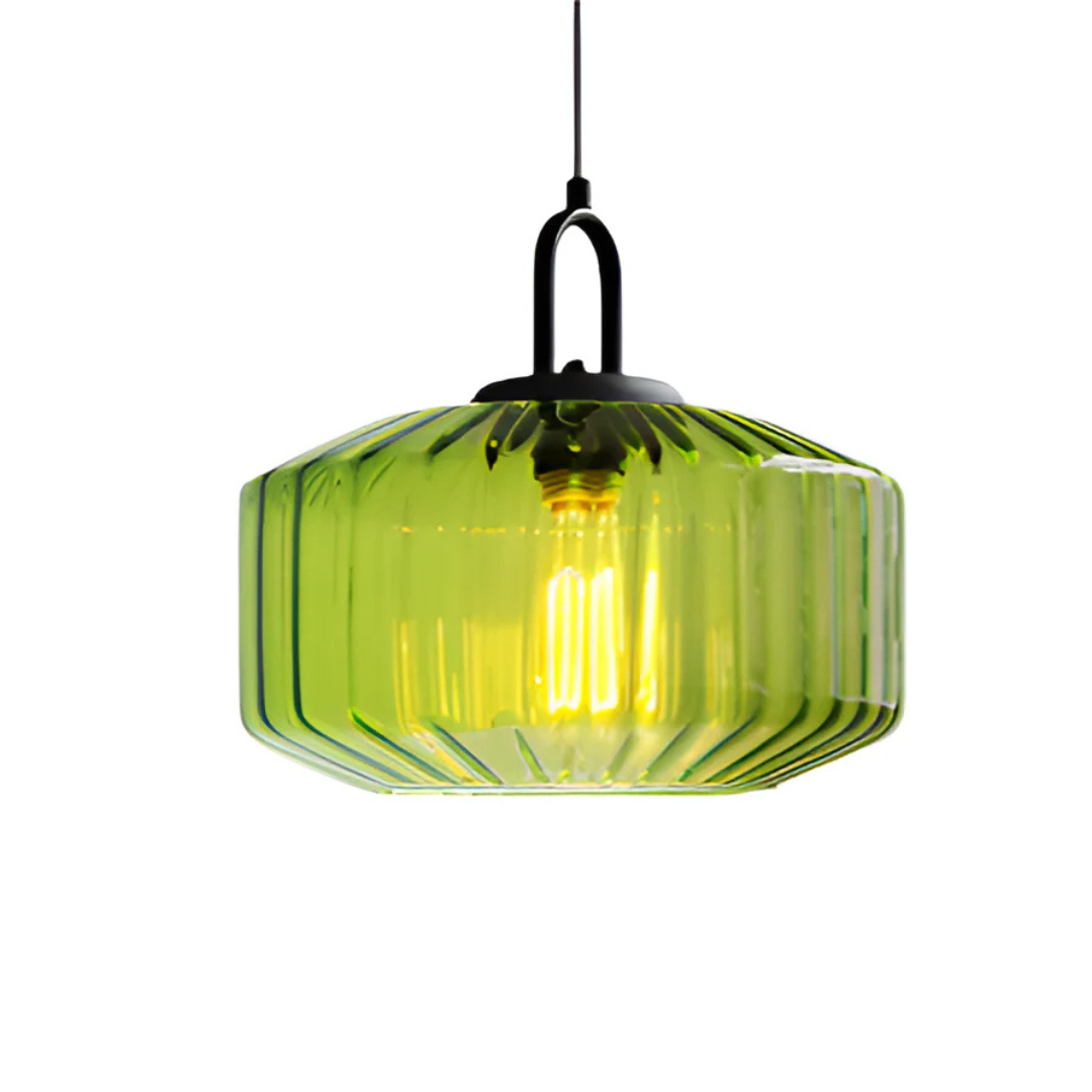 Mireta Glass Pendant Light | Retro-Coloured Glass Design | Meowbutter