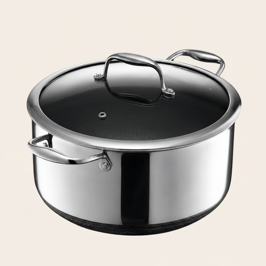Premium Pure Titanium Pot with Glass Lid