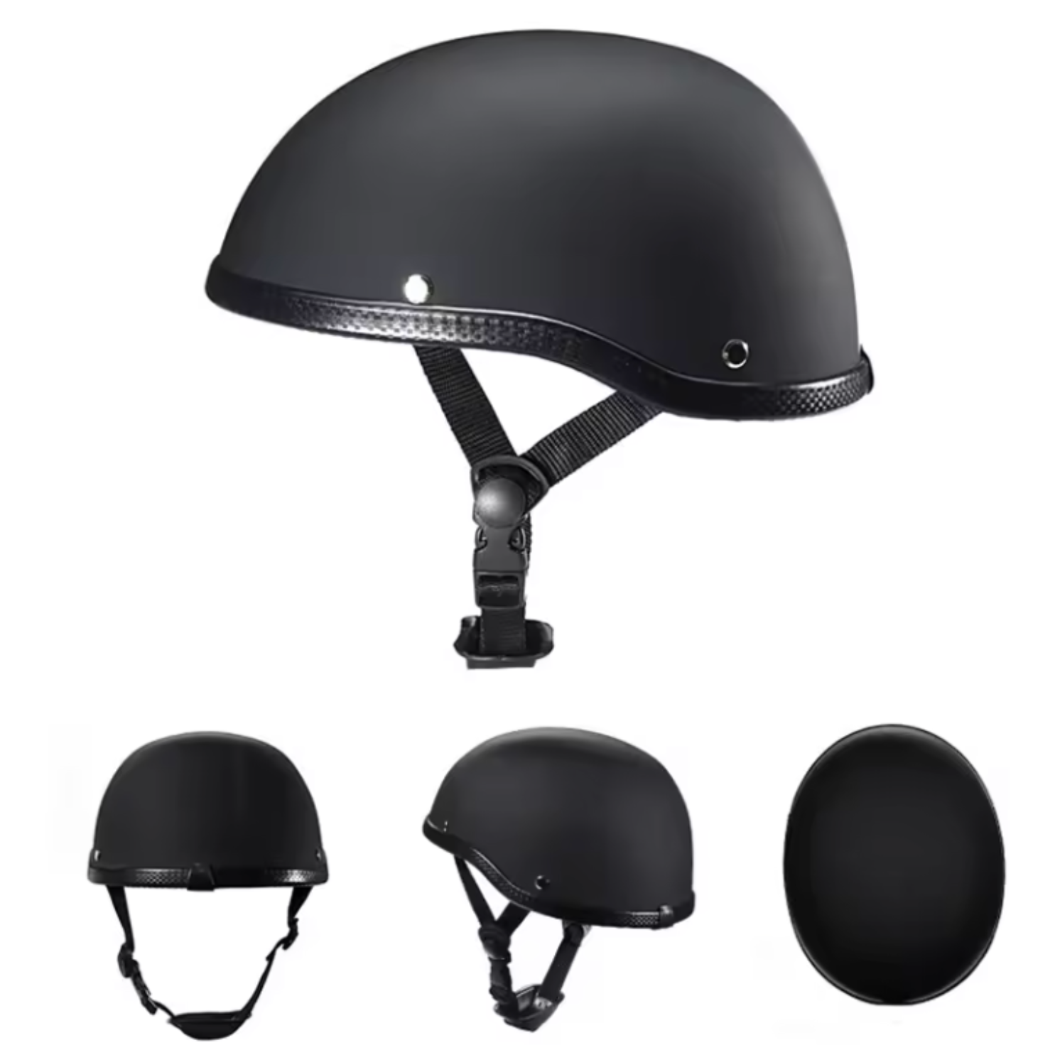 Casco de media cara para motocicleta vintage cruiser - Meowbutter