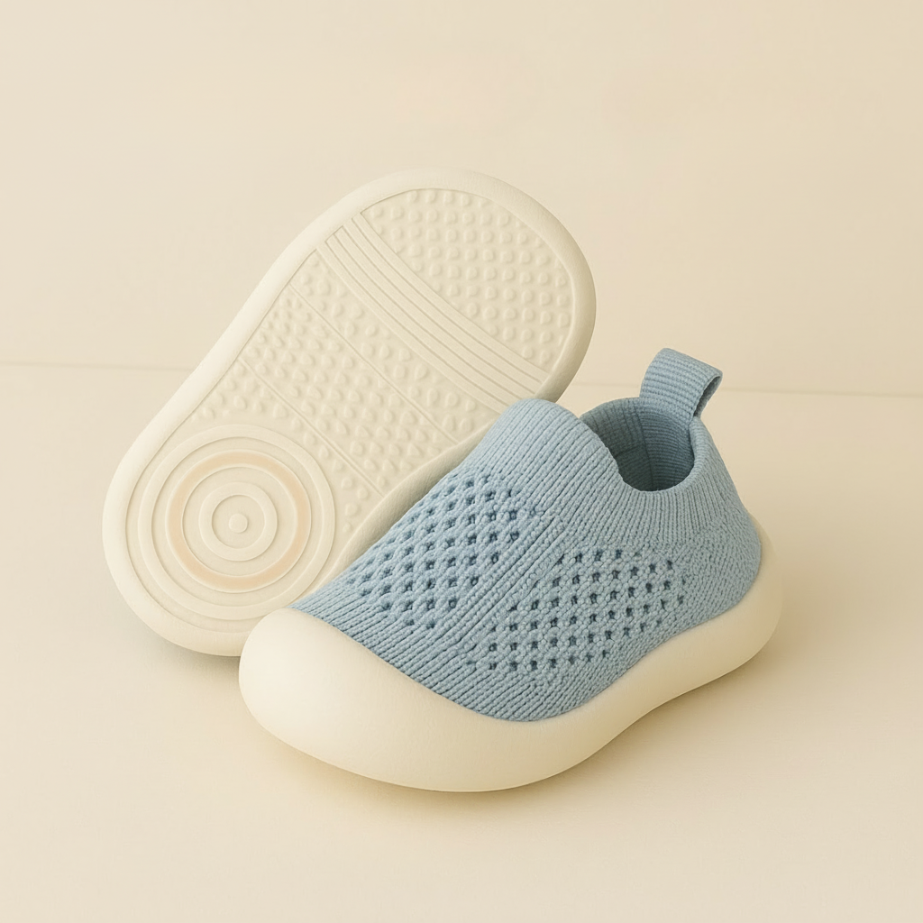 Lightweight Kids Sneakers — Breathable Mesh Upper, Non-Slip Sole