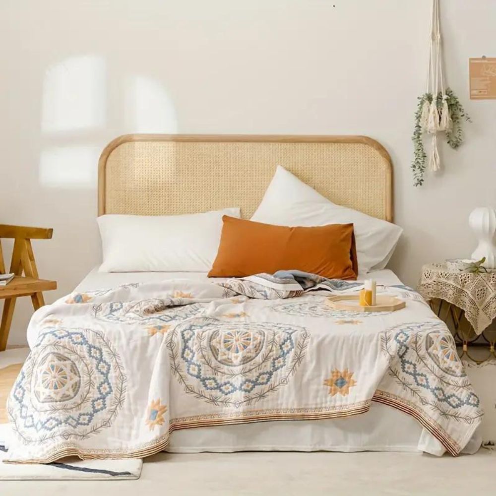 Tæppe med Mandala Boho Mønster | Meowbutter