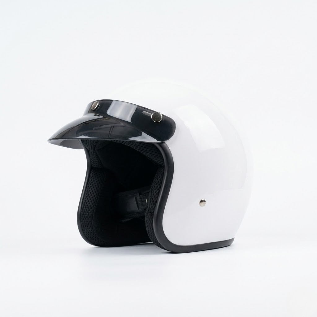 Casco Abierto Urban Retro – Protección Aprobada DOT y ECE - Meowbutter