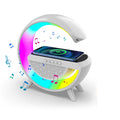 Chytré budík - Bluetooth reproduktor - 15W bezdrátová nabíječka - RGB náladové světlo - bílá a černá | meowbutter
