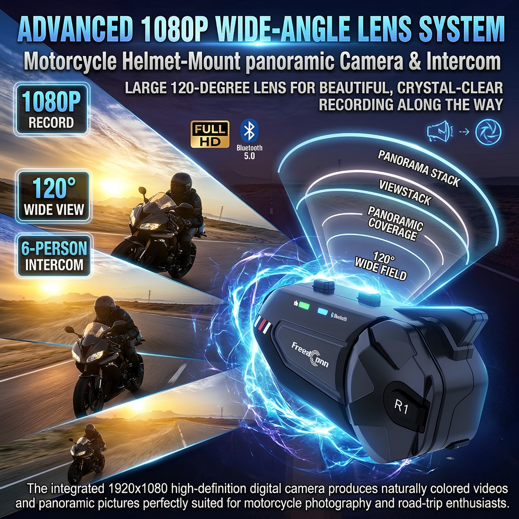 Interfono per Moto R1 Plus con Dash Cam 1080P | meowbutter
