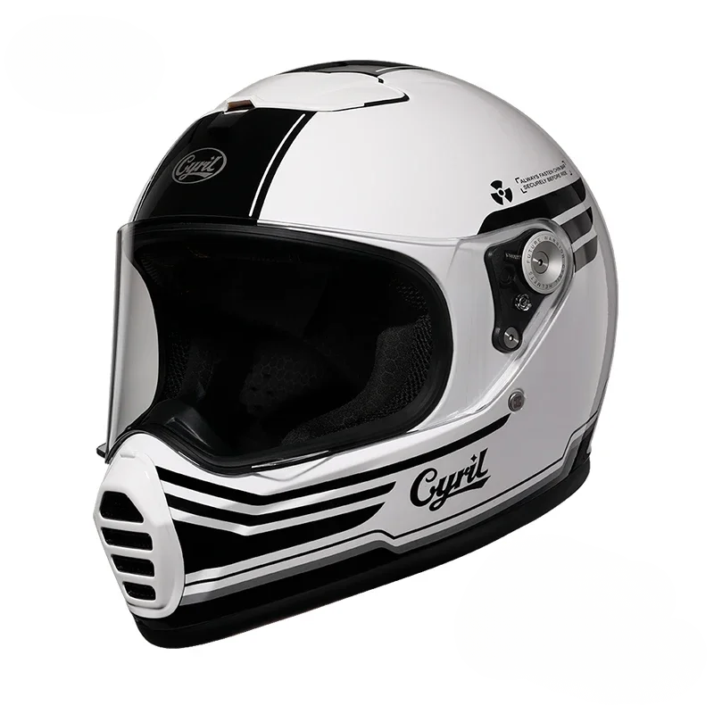 Capacete Integral Vintage RoadSpirit – Aprovado pela DOT e ECE - Meowbutter