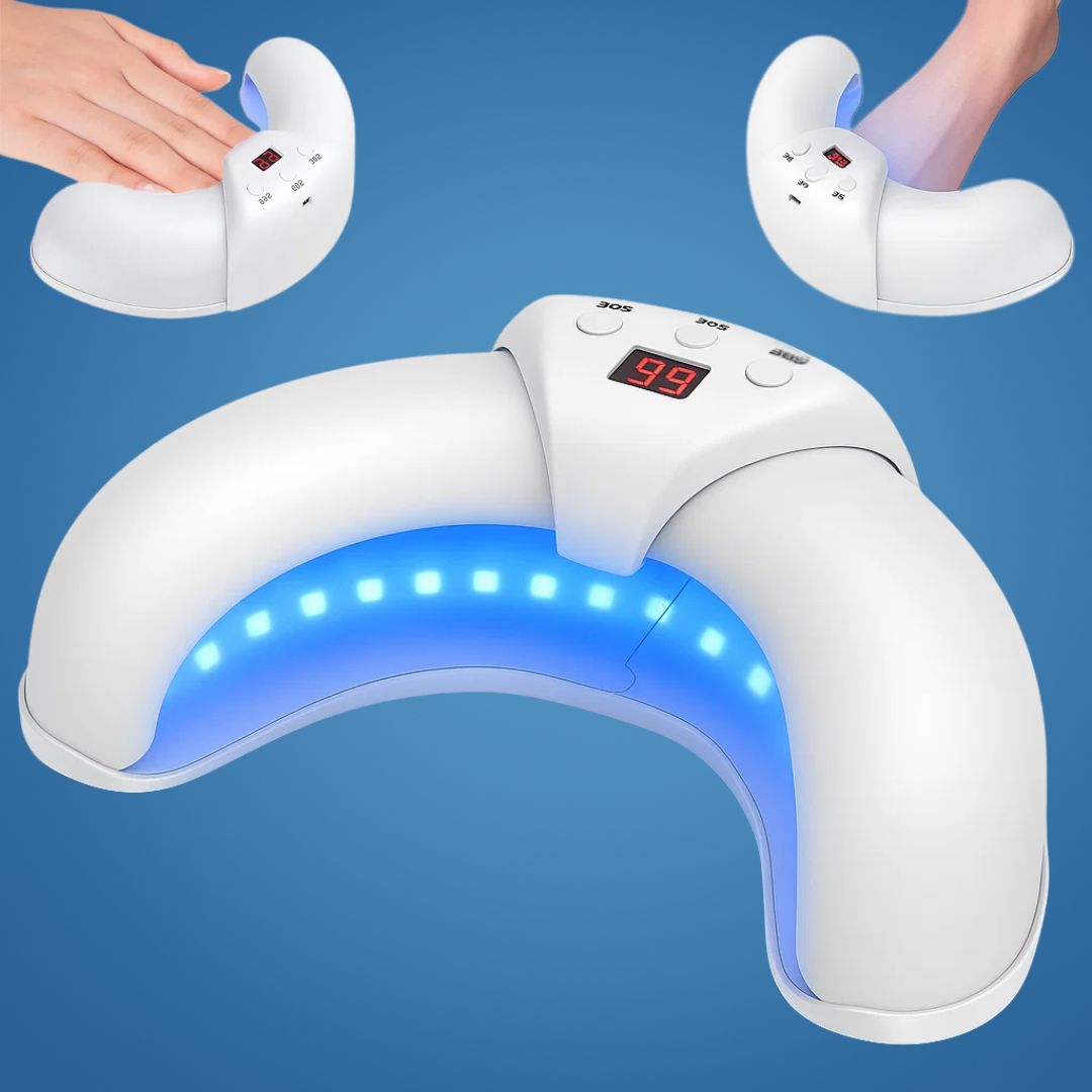 Dual-Wavelength Laser Light Device - Compact - Portable - Home Nail Care Use | meowbutter