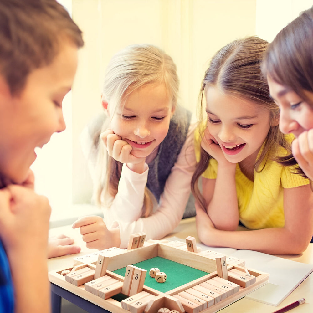 Board Game Wooden Math Learning Family Tabletop Educational Set | Meowbutter