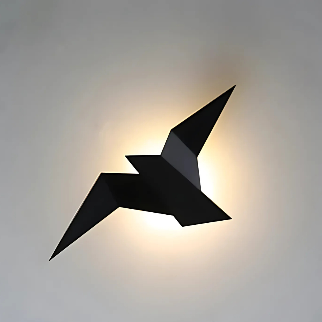 Origami Wall Lamp | Unique Modern Indoor LED Sconce | Meowbutter