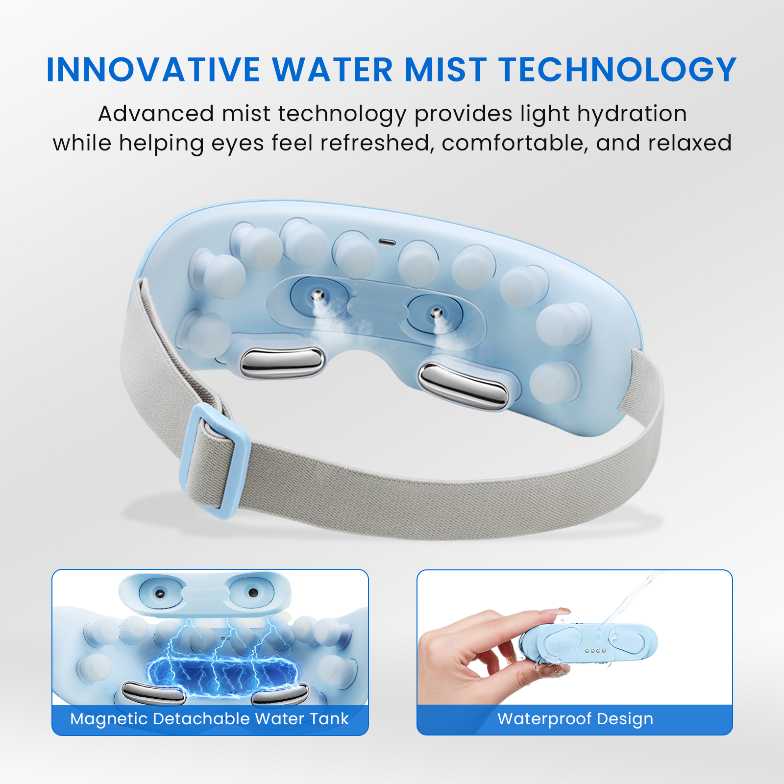 Hydrating Eye Massager for Screen Fatigue, Daily Tension, and Soothing Relief