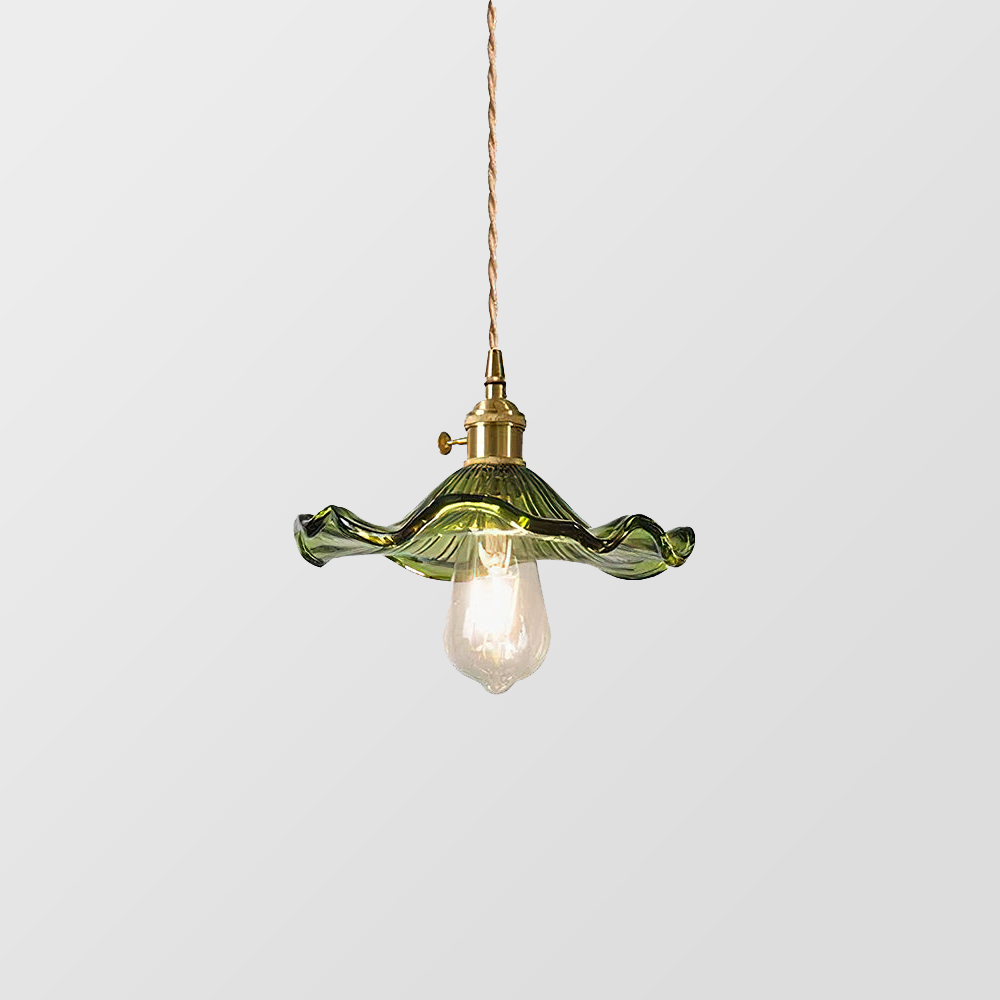 Illuminate Your Room with Elegance | Flower Glass LED Pendant Light | Meowbutter