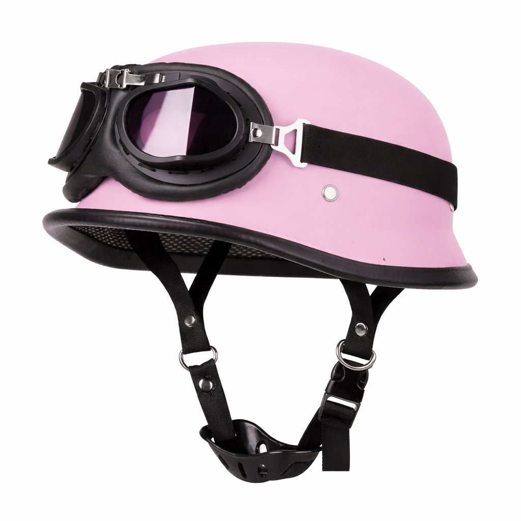 DOT Certification Half Helmet Retro Motorcycle - Meowbutter