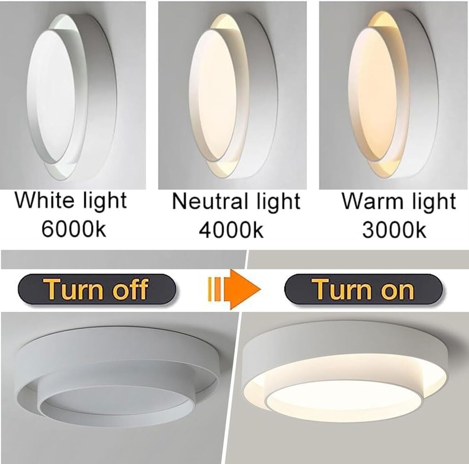 Plafoniera LED rotonda nordica | Design moderno minimalista | Meowbutter