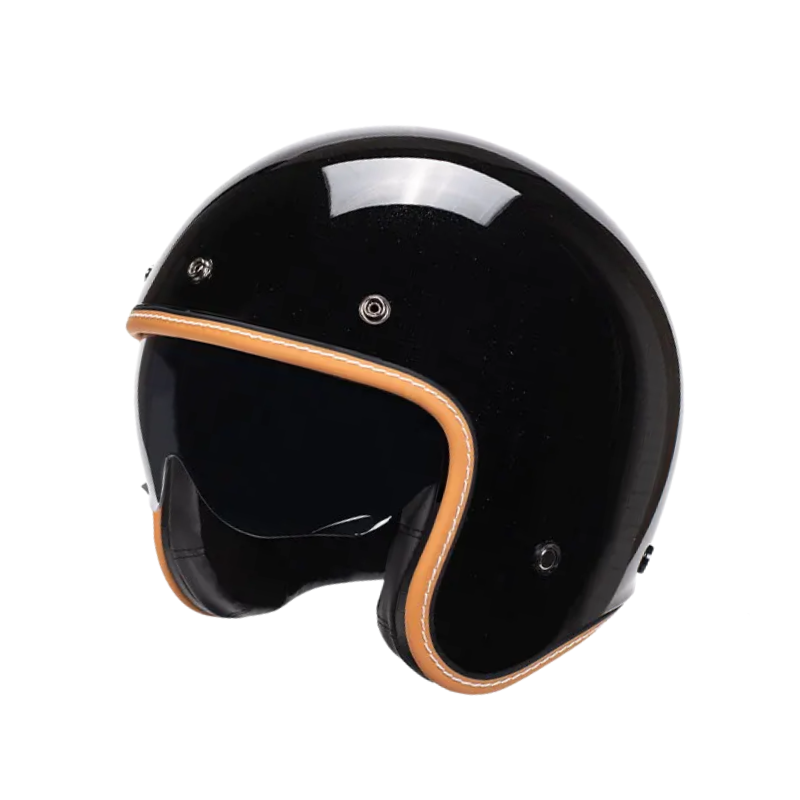 Minimalist Retro Open Face Motorcycle Helmet – DOT & ECE Certified | meowbutter