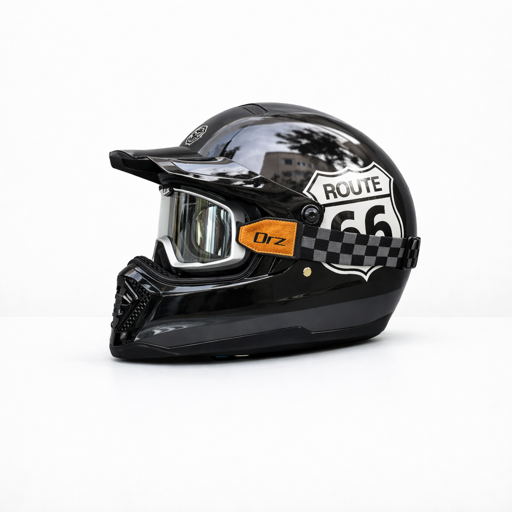 ORZ-918 Retro helhjälm – DOT- och ECE-godkänd – Meowbutter