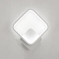 Moderne quadratische LED-Wandleuchte – Metallgehäuse, gehärtetes Acryl, 14W, 25x29cm