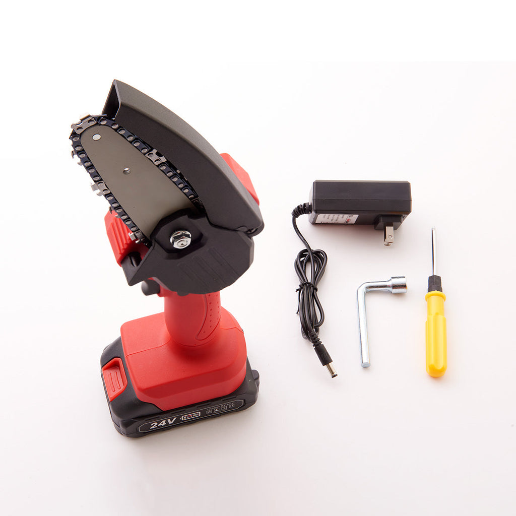 Compact Electric Mini Chainsaw — 550W Motor, 24V Battery, 1.5kg Weight