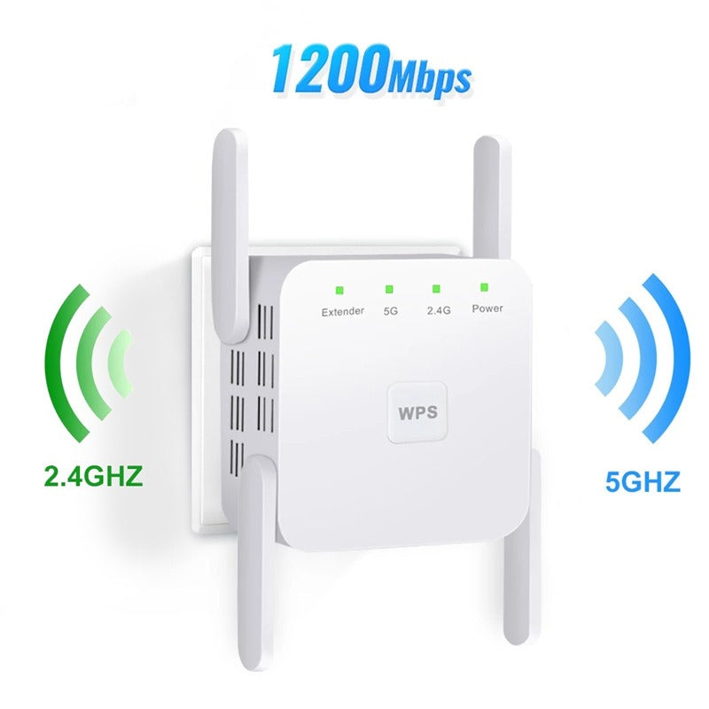 Amplificador de señal WiFi 5G - Extensor de alcance - Amplificador inalámbrico de alta velocidad | meowbutter