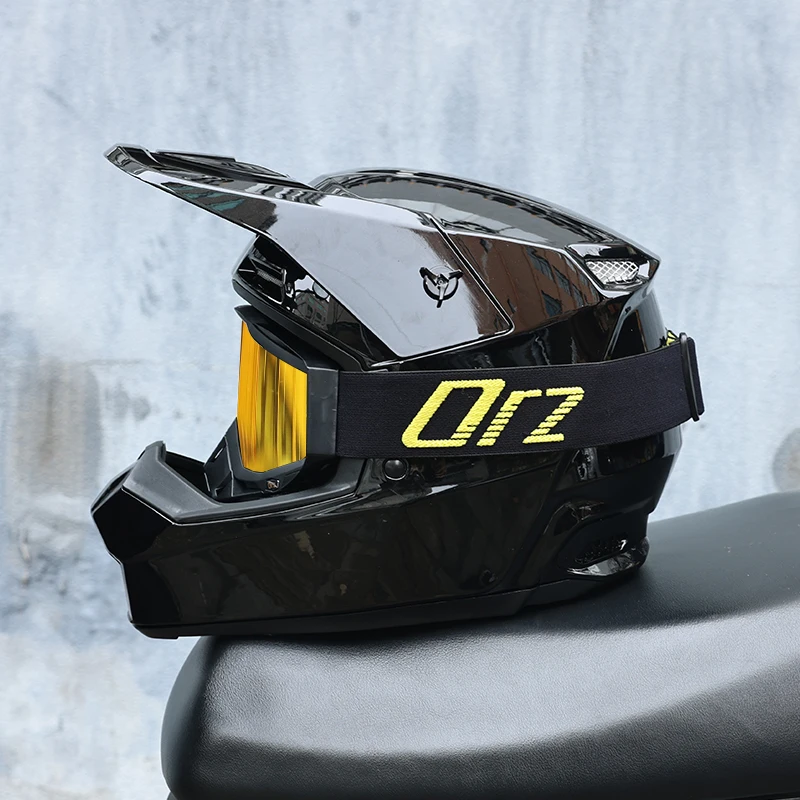 Casque intégral tout-terrain ORZ Motocross - Meowbutter