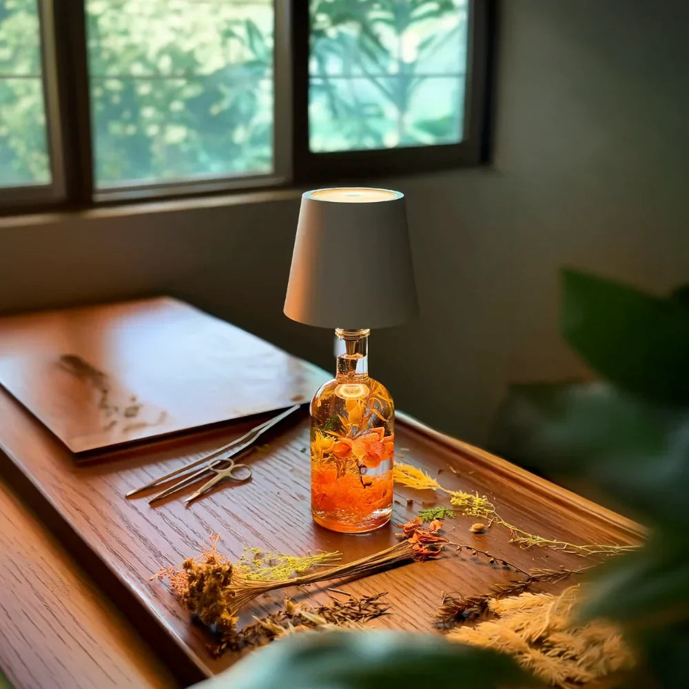 Bottle Glow Cordless Upcycled Bottle Light With Adjustable Brightness