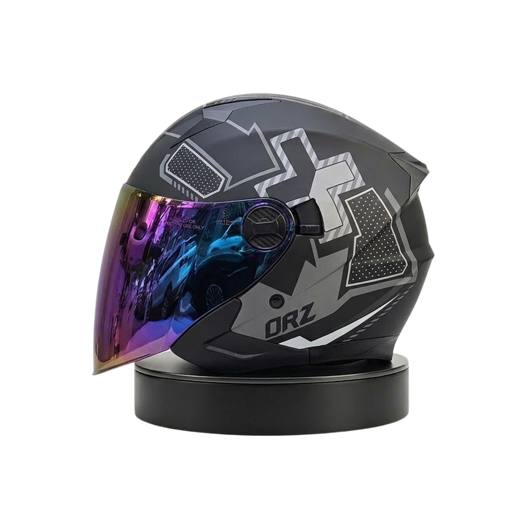 ORZ Premium avoin kypärä – Dual Visor Performance Edition - Meowbutter