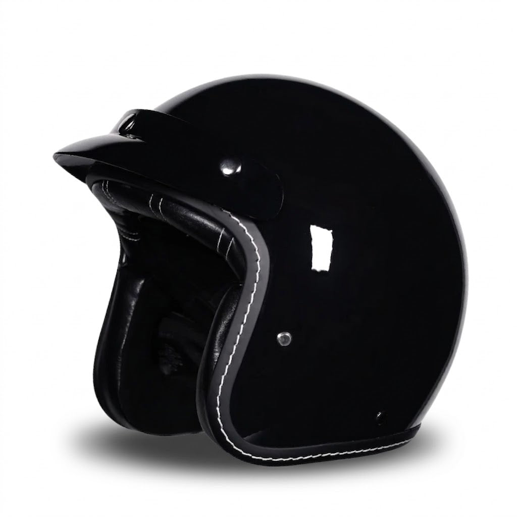 Vintage Open Face Motorcycle Helmet – All-Season Comfort & Protection - Meowbutter