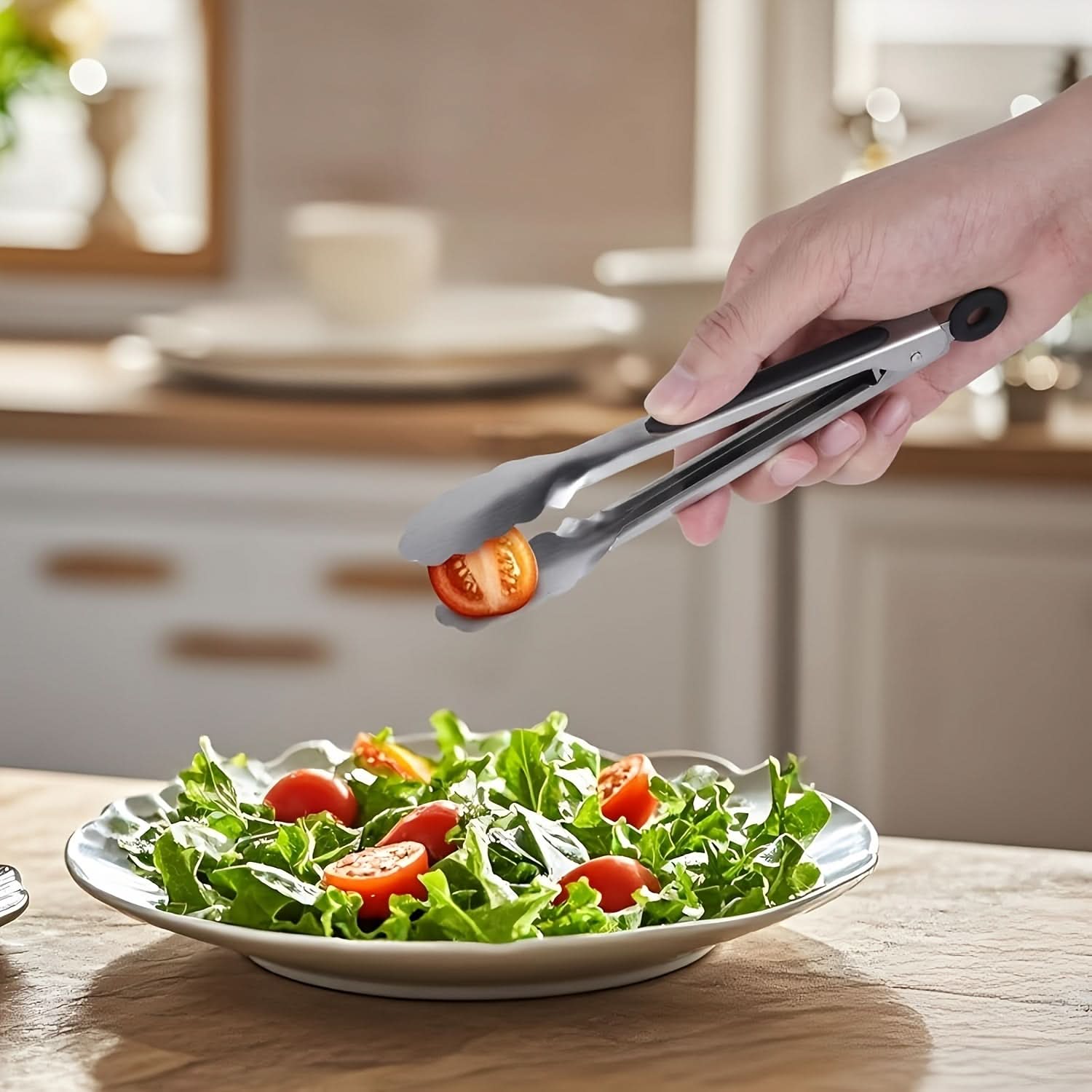 Stainless Steel Locking Kitchen Tongs | meowbutter