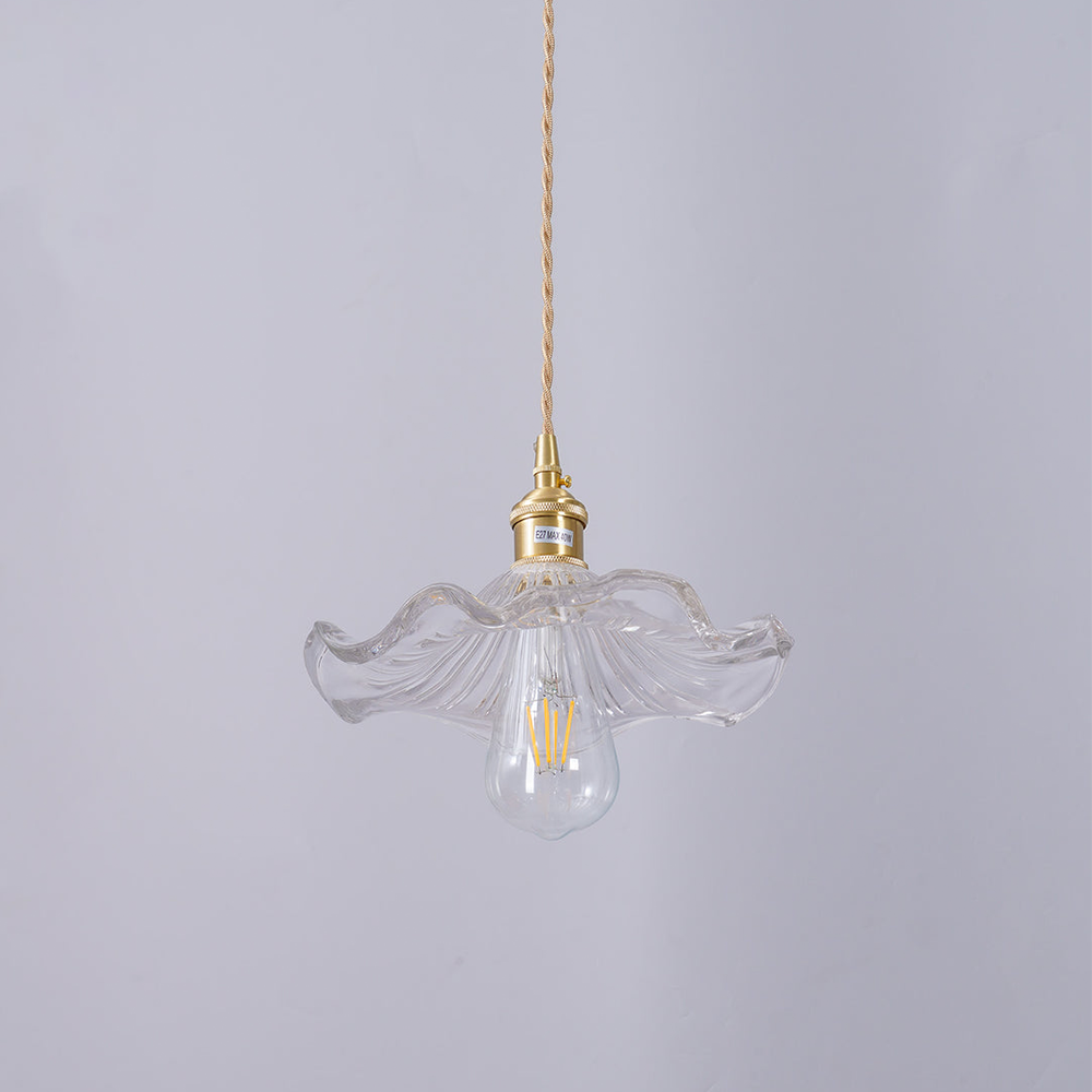 Illuminate Your Room with Elegance | Flower Glass LED Pendant Light | Meowbutter