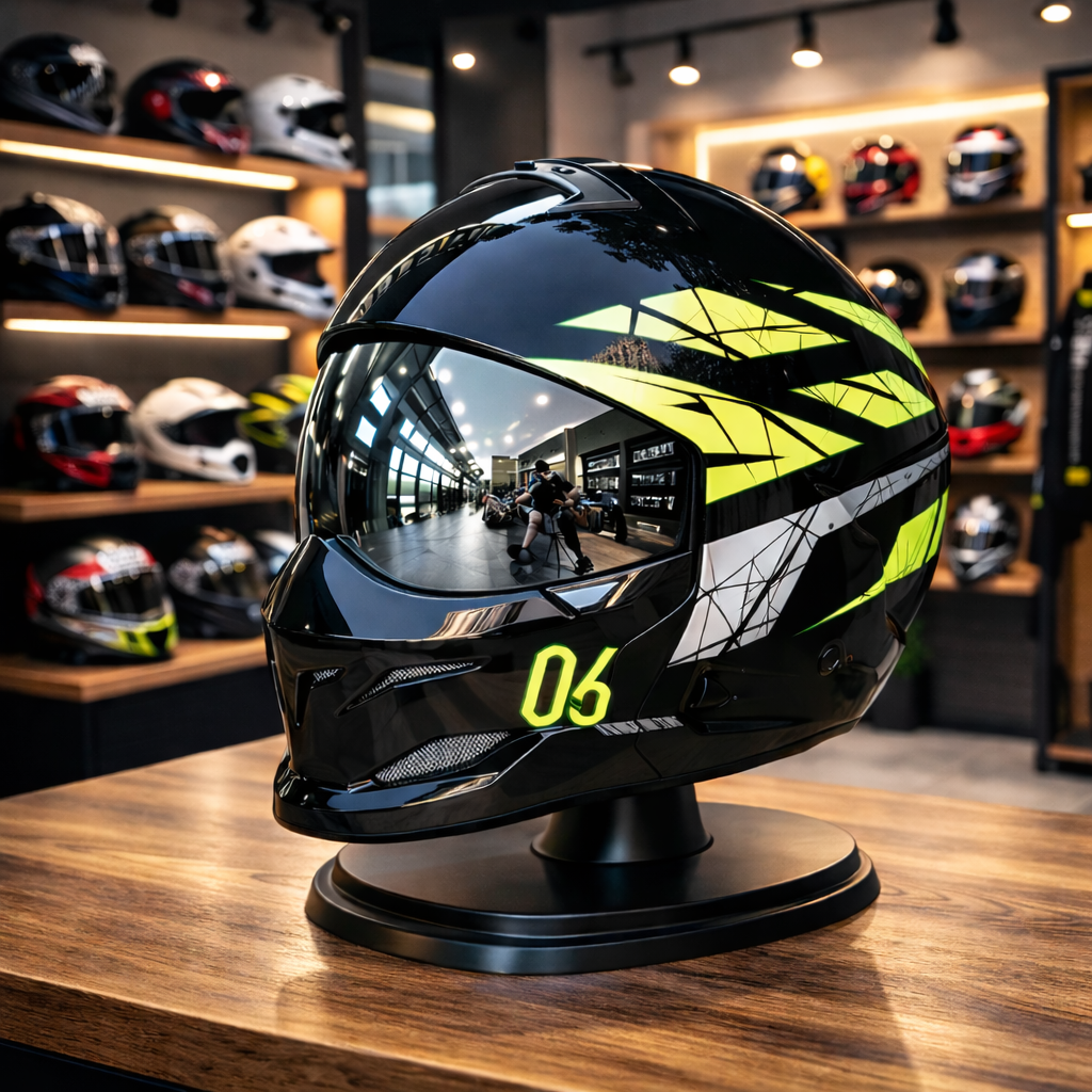 Casco de motocicleta unisex Scorpion Retro - Meowbutter