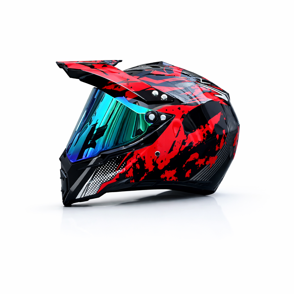 Casco Profesional de Motocross WLT-128 – Certificado DOT y ECE - Meowbutter