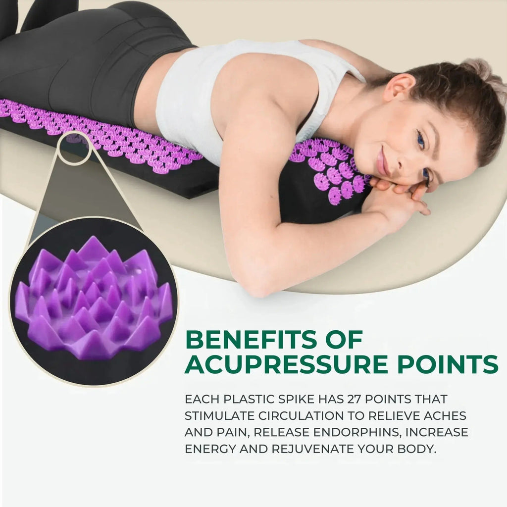 Acupressure Mat and Pillow Bundle for Relaxation
