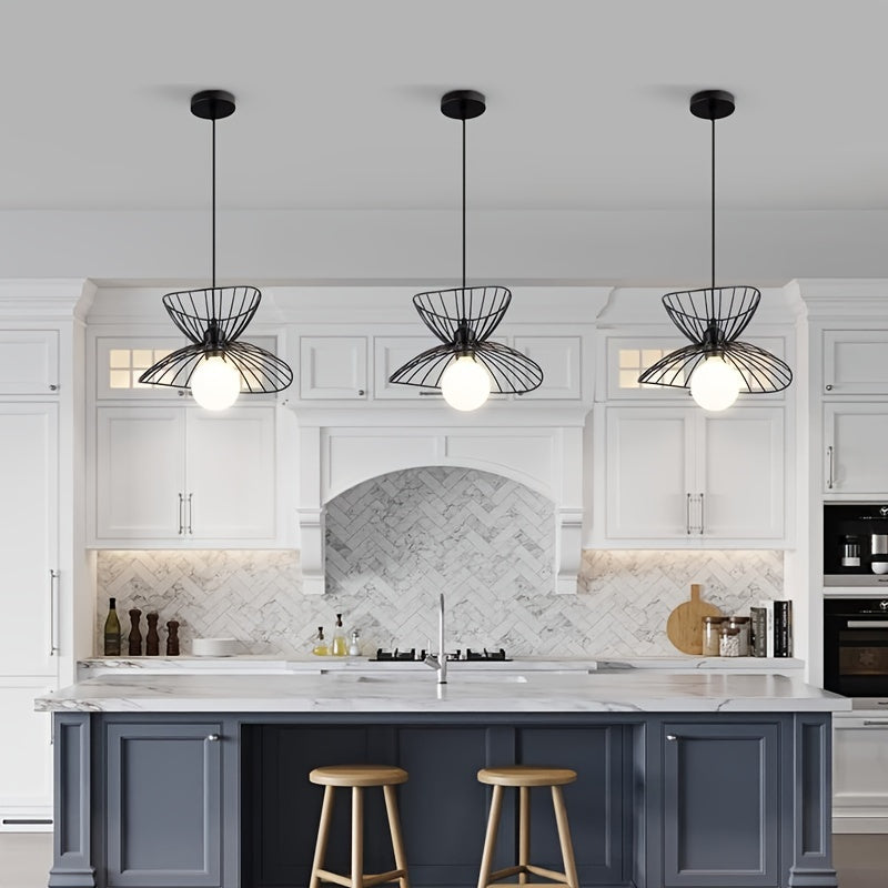 Retro Black Pendant Light | Adjustable Industrial Design | Meowbutter