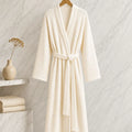 Lounge Robe In Fleece Fabric For Cozy Home Comfort