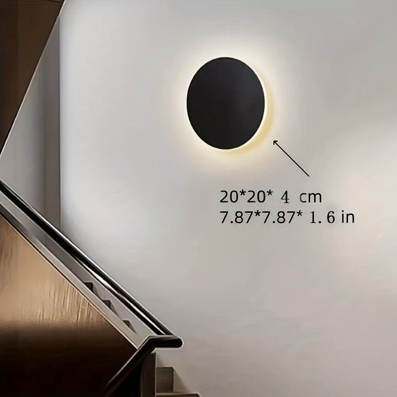 Minimalist Round LED Wall Light | Modern Nordic Design | Meowbutter