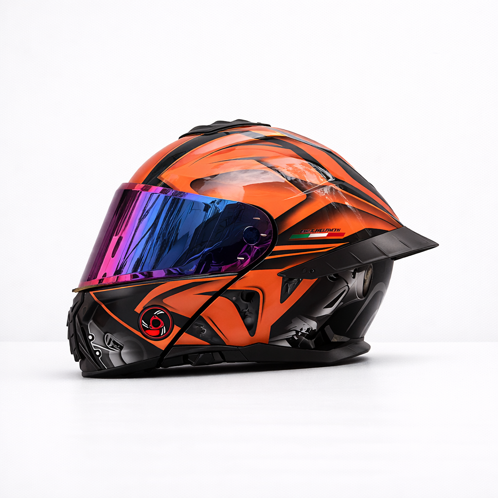 ORZ-B08A Vollgesichts-Motorradhelm – Meowbutter